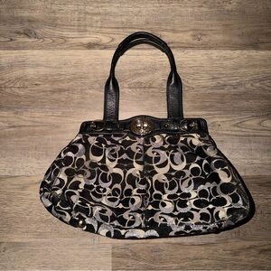 Coach Mia Optic Signature Shoulder Bag